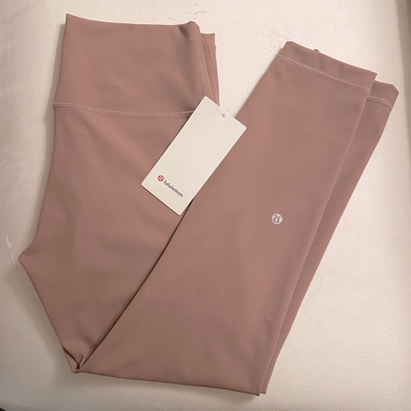 NWT Lululemon Wunder High Rise Pants 25” Leggings Twilight Rose Color Size 12 - Picture 4 of 8